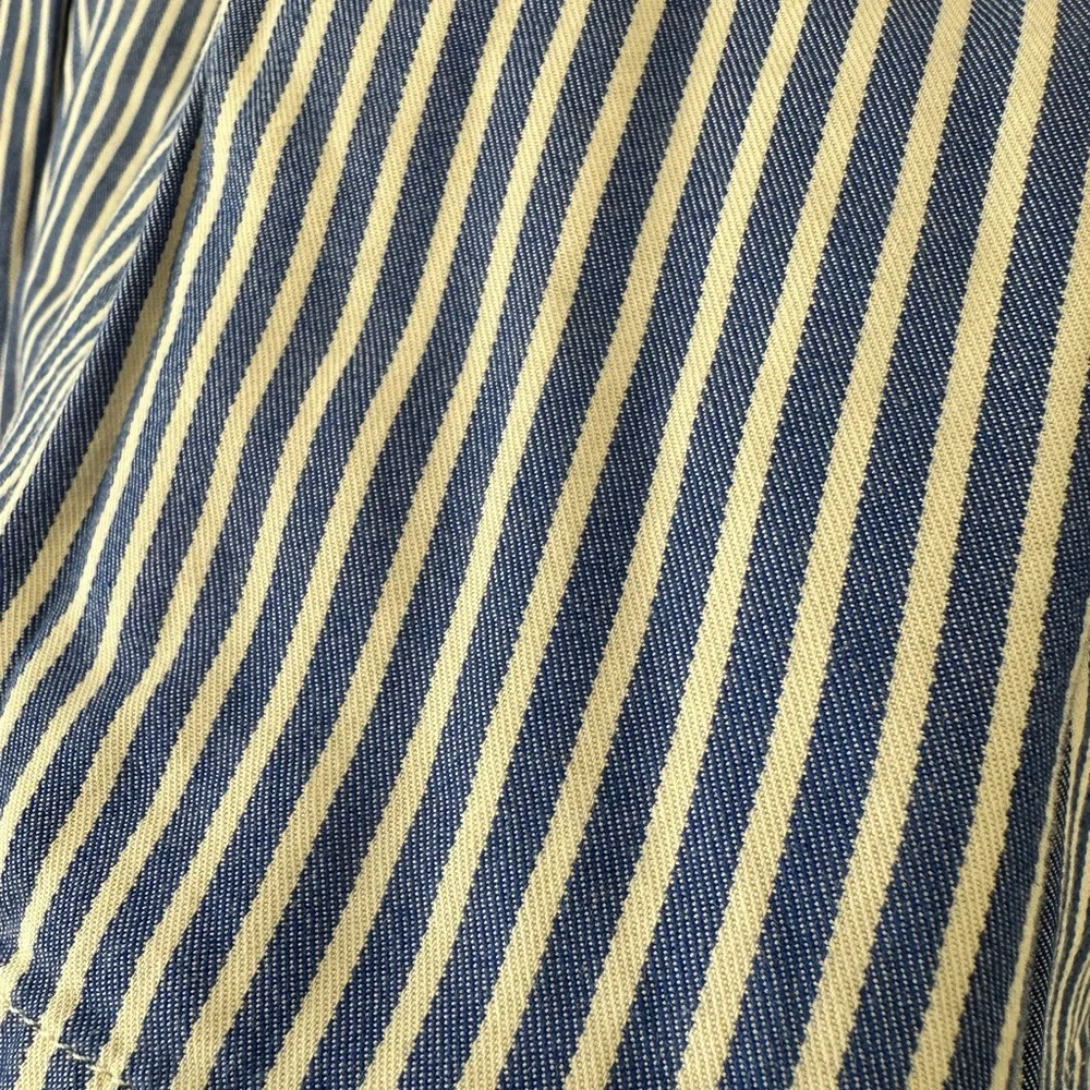 Talbots Navy Striped A-Line Skirt - Picture 6 of 7